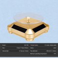 thumbnail image 4 of Solar Display Stand Turntable, Battery Double Used Rotating Display For Jewelry Spinner Watch Hobby Collection Shelf, 4 of 5