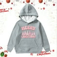 thumbnail image 2 of Sweat à Capuche pour Petites Filles, Fermeture Éclair, Taille 6, Gris Doux, 5-6 Ans, 2 of 4