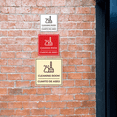 thumbnail image 3 of Signs ByLITA Square Cleaning Room Door or Wall Sign | Spanish Bilingual Business And Office Signs (Red) - Large, 3 of 8