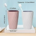 thumbnail image 5 of Pack Unbreakable, Soft And Durable Bathroom Tumbler, Bathroom Toothbrush Tumbler (white And Pink), 5 of 5