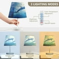 thumbnail image 4 of BZSMCE Table Lamp Creative Dolphin Play on The Ocean Simple Pattern Night Light, 4 of 8