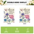 thumbnail image 6 of Shmbada Always Loved Never Forgotten Memorial Garden Flag 12x18 Inch Double Sided, Hummingbird Spring Summer Yard Outdoor Decoration, 6 of 7