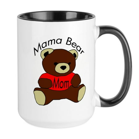 

CafePress - Mama Bear MOM Large Mug - 15 oz Ceramic Large Mug