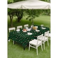 thumbnail image 4 of Outdoor Tablecloths with Umbrella Hole & Zipper, Green Black Rectangle Tablecloth 60x120 Inch, Elegant Modern Abstract Art Luxury Waterproof Table Cloth, Patio/Pool/Picnic Table Covers, 4 of 8