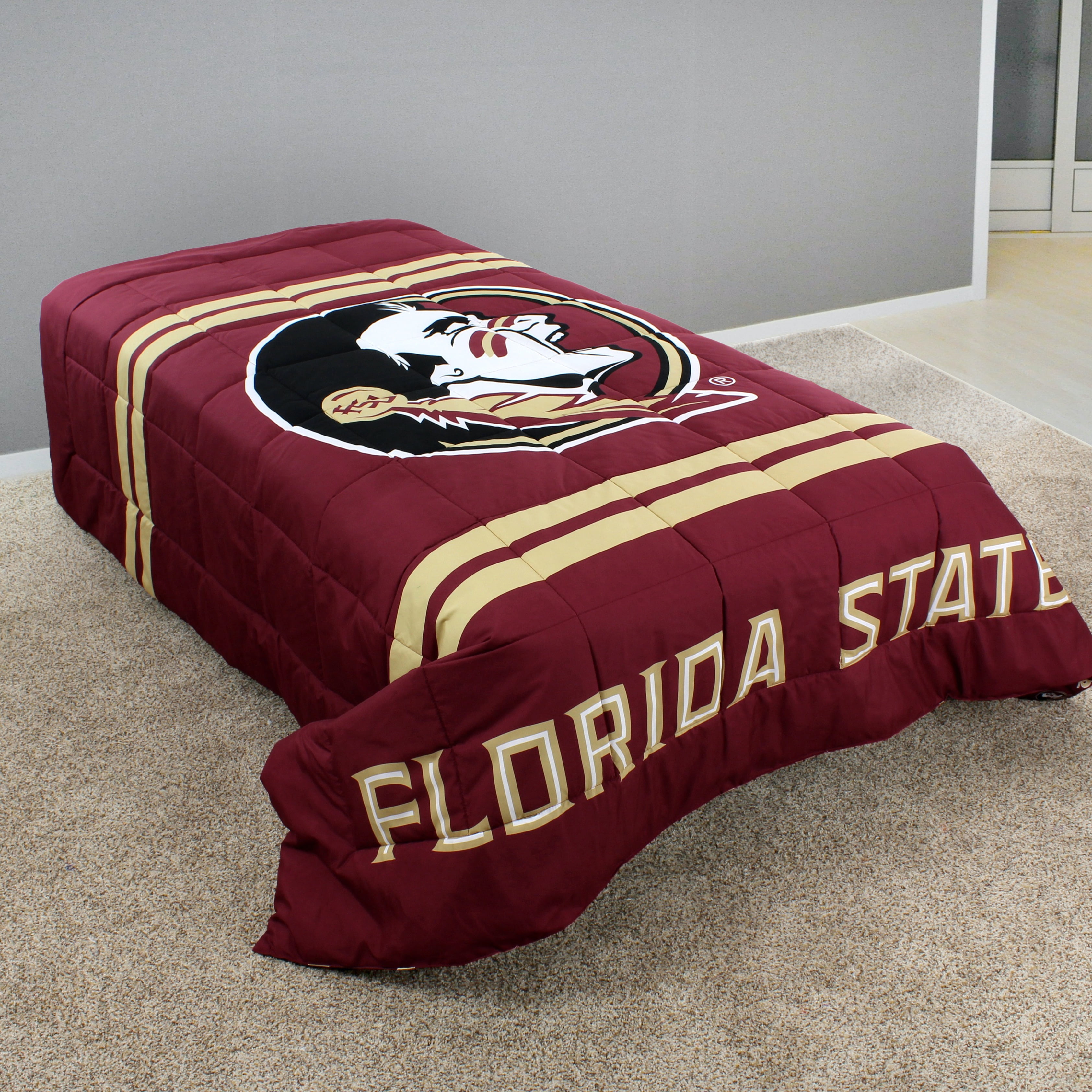 Florida State Seminoles Reversible Big Logo Soft and Colorful Comforter, Full