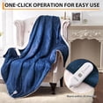 thumbnail image 7 of IDEALHOUSE Ultra-Soft Heated Throw Blanket: 6 Warmth Settings & Auto Safety - Oversized 50"x60" ETL-Certified Electric Blanket for Sofa & Bed Comfort, 7 of 7