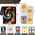 thumbnail image 2 of Álbum para cartas Kivxizi de 4 bolsillos, 50 fundas, capacidad para 400 cartas, 2 of 8