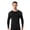 Black, variant on Men's Compression Shirt Long Sleeve, Athletic Workout T-Shirt & Active Sport Top, Muscle Support Baselayer for Running, Gym, Fitness Training & Cold Weather Black L