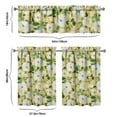 thumbnail image 6 of Pioneer Kitchen Curtains and Valance Set 36 Inch Tier Painted Floral Lemon 3 Pieces Set Dining Room Small Curtain Drapes Cafe Curtains Valance for Home Decor Rod Pocket, 6 of 6