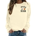 thumbnail image 2 of Cute Ghost Halloween Sweatshirts for Women 2025 Long Sleeve Crewneck Spooky Season Graphic Sweatshirt Pullover Tops, 2 of 5