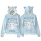thumbnail image 5 of Sudadera con capucha y estampado digital con orejas de gato de Sanrio y perro canela en 3D para adultos y niños, 5 of 5