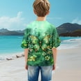 thumbnail image 6 of Virmaxy (3-14Years) Boys Girls Fashion Cute Printed Shirt Kids Baby Casual Short Sleeve Cotton Tops Summer Loose Casual Trendy Pullover Shirt Multicolor-5 4 Years, 6 of 9