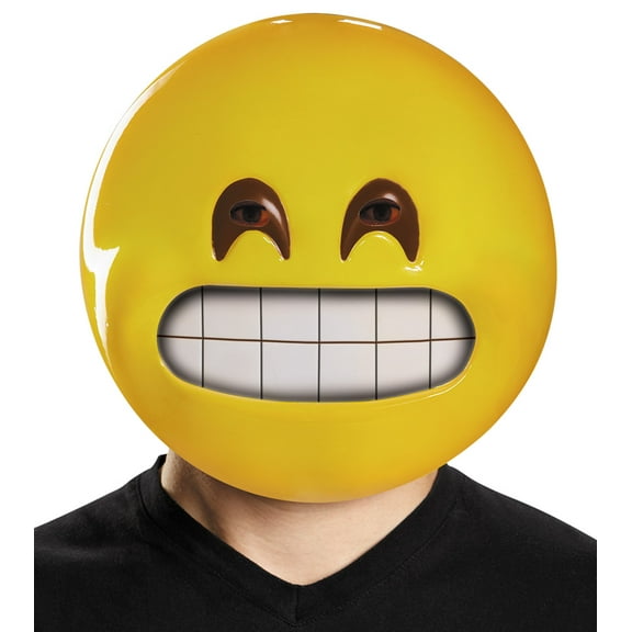 Grin Emoticon Mask Adult Halloween Accessory