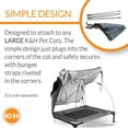 thumbnail image 4 of K&H Pet Products Pet Dog Cot Canopy (Cot Sold Separately) Gray Large 30 x 42 inches, 4 of 7
