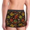 thumbnail image 3 of Fotbe Vintage Autumn Plants Butterfly Men’s Total Support Pouch Boxer Briefs, X-Temp Cooling, Moisture-Wicking Underwear, Regular, Long-leg and Trunk-Small, 3 of 6