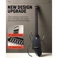 thumbnail image 2 of Guitarra eléctrica acústica sin cabeza Donner HUSH I con funda, 2 of 8