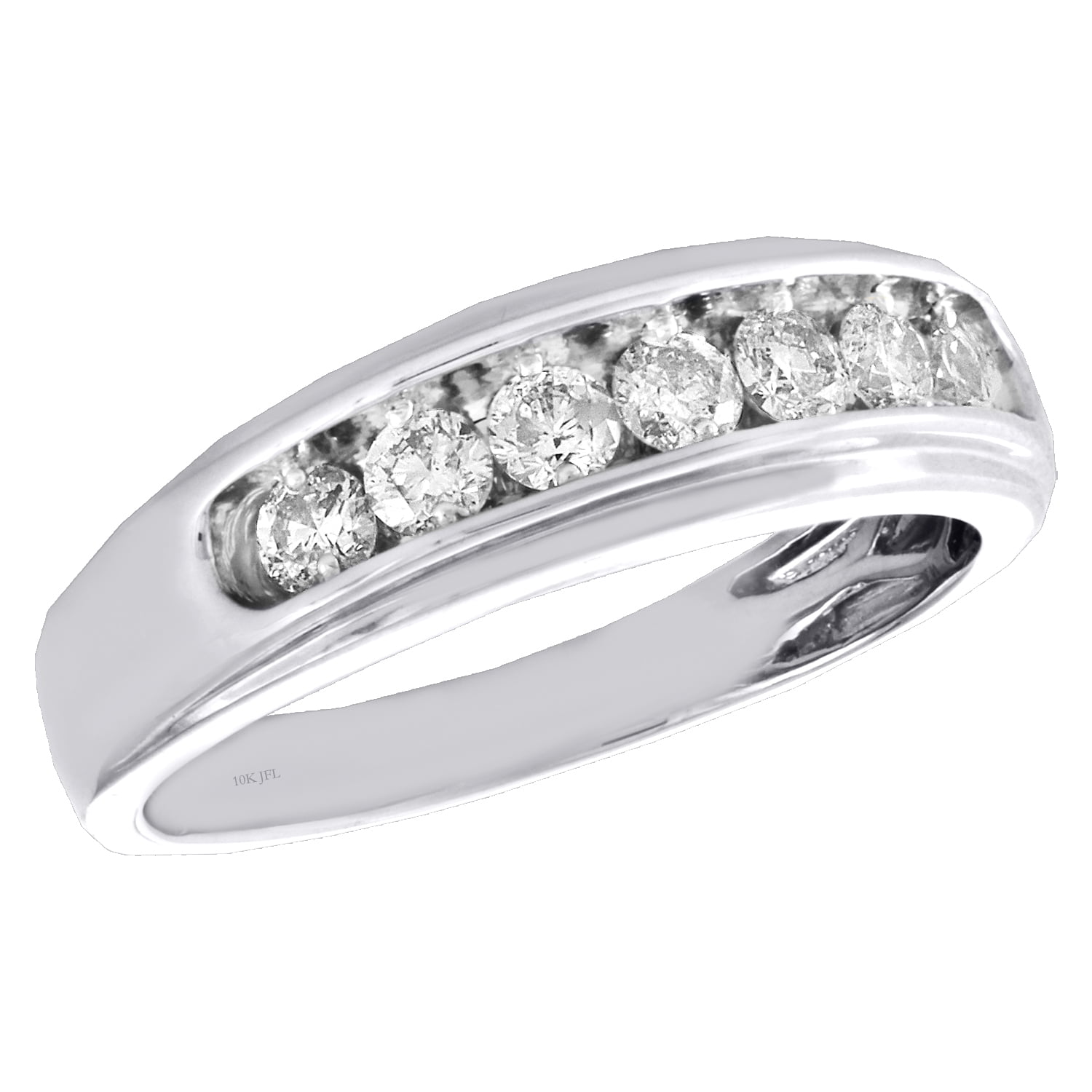 10K Yellow Gold Channel Set Diamond Mens Wedding Band Engagement Ring 0.25 CT.