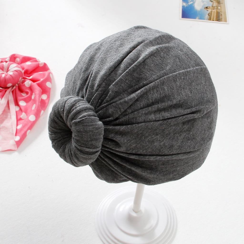 Baby Turban Top Knot Hat Toddler Kids Boy Girl India Beanie Hat Lovely Soft 