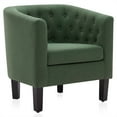 thumbnail image 6 of BELLEZE Elegant Tufted Barrel Accent Chair - Berlinda (Green), 6 of 7
