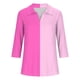 thumbnail image 5 of Fiudx Ofertas Flash Del Día Camiseta de Manga 3/4 con Solapa y Cuello En V a Juego para Mujer, 5 of 5