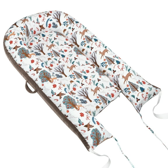 Lounger Pillow, Back Pillow for Home Travel, Nurse & Relax, Breathable & Portable Pillow for Kids (Christmas Tree)