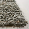 thumbnail image 2 of SAFAVIEH Constance Braided Plush Shag Area Rug, Grey, 6' x 9', 2 of 5