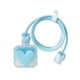 thumbnail image 3 of Funda protectora para cable de cargador USB, protector de cable DIY, cabezal del cargador, línea de datos amor azul, 3 of 9