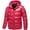 Red, variant on Quinlirra Mens Winter Jacket with Hood Shiny Hooded Reflective Down Jacket Cotton Jacket