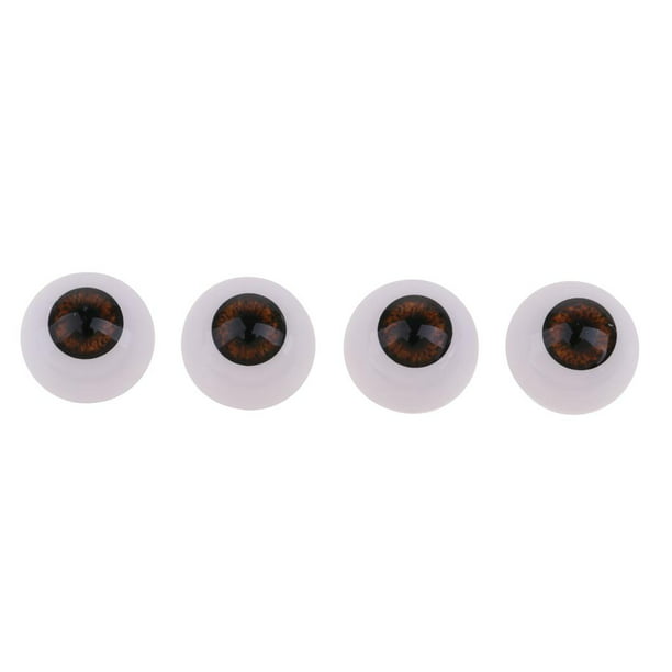 Baby Doll Brown Iris Eye 24mm Acrylic Eyeballs for Reborn Doll 