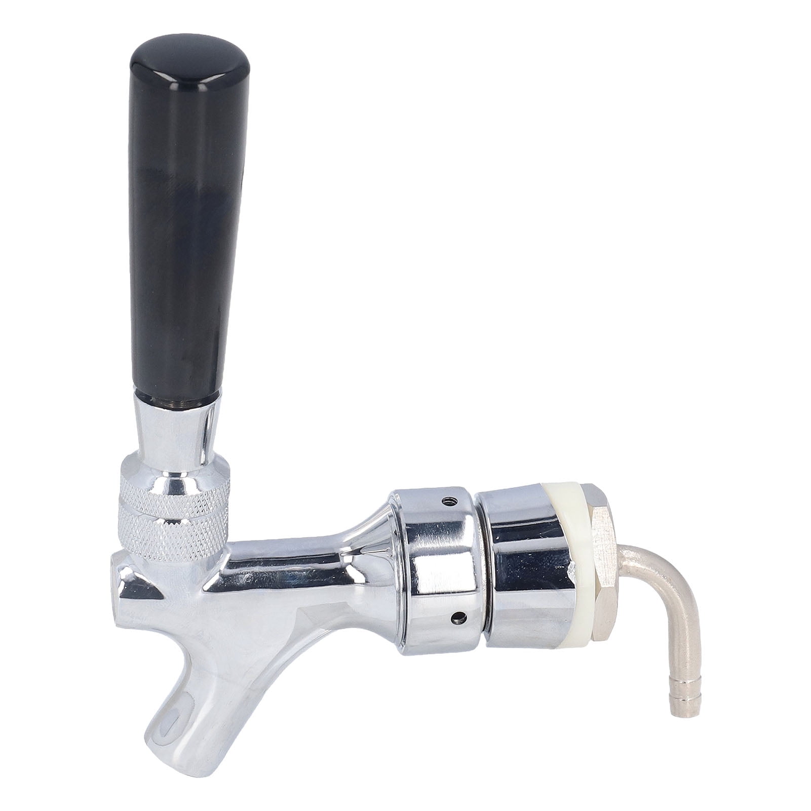Nieyigj Stainless Steel Beer Tap Faucet, Premium Kegerator Tower Tap for Homebrewing, Silver (Length: 5.12 inches / 13 cm)