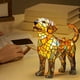 thumbnail image 4 of Lámpara de perro labrador, lámpara de mesa de vitral, luz nocturna con forma de perro, decoración para mesita de noche, regalos de cumpleaños para amantes de los perros, lámpara de cachorro arcoíris, 4 of 6