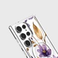 thumbnail image 3 of Samsung Galaxy S24 Ultra Clear Design Case - Purple Wildflower, 3 of 5