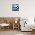 thumbnail image 3 of Stupell Industries Swallow Bird Perched Birds Painting Gold Floater Framed Canvas Art Print Wall Art, 18 x 18, 3 of 10
