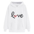 thumbnail image 1 of WEAIXIMIUNG Sweatshirts pour Femmes 2024 Sweatshirts d'Automne pour Femmes Mode Imprimé Graphique Pull à Capuche Manches Longues Décontracté, 1 of 2