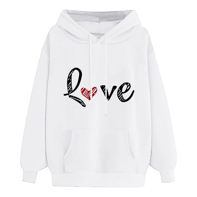 WEAIXIMIUNG Sweatshirts pour Femmes 2024 Sweatshirts d'Automne pour Femmes Mode Imprimé Graphique Pull à Capuche Manches Longues Décontracté