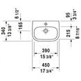 thumbnail image 2 of Duravit D-Code Handrinse Basin White, 2 of 2