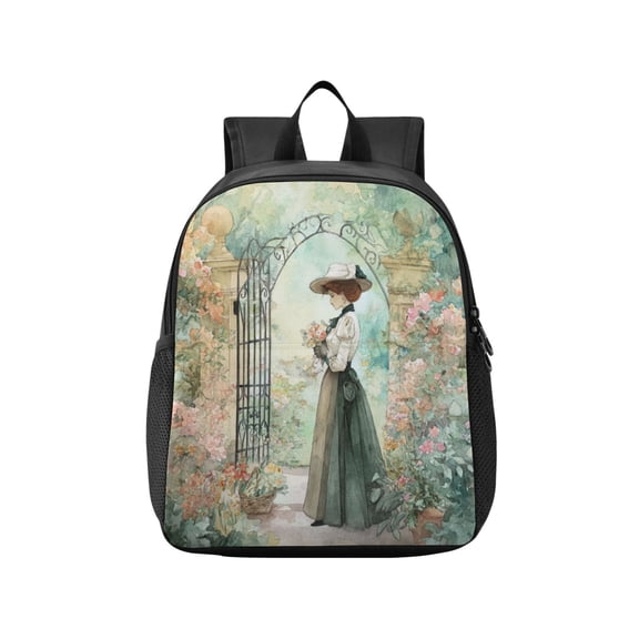 Toddler Backpack A Victorian Lady Waterproof Lightweight Backpack Casual Mini Daypack for Daycare & Travel