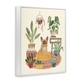 thumbnail image 4 of Stupell Industries Urban Dog with Plants Animals & Insects Painting White Framed Art Print Wall Art, 11 x 14, 4 of 10