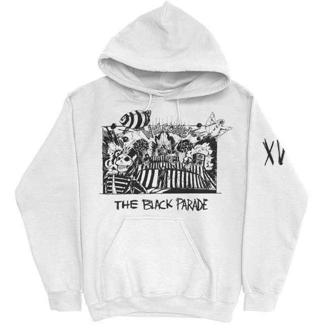My Chemical Romance - Sudadera The Black Parade Marco para Adultos Unisex (Blanco)