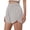 Light Gray, variant on Stichou Women's Shorts High Waist Athletic Quick Dry Sporty Workout Running Shorts for Women with Zipper Pocket Light Gray 2XL