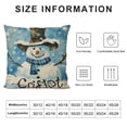thumbnail image 5 of PHYHOO Snowman Pillow Covers Blue Christmas Pillow Covers, Christmas Pillows Decorative Pillows, Christmas Decorations for Home White, 5 of 5
