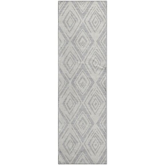 Dalyn Rugs Premium Machine Washable Mayfield AMF737 Pewter 2'3" x 7'6" Runner Rug