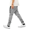 thumbnail image 2 of Ma Croix Mens Modern Jogger Pants with Zipper Pockets Solid Slim Fit Casual Brushed Sweatpants, 2 of 6