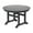 Gray, variant on WestinTrends Malibu Patio Dining Table, All Weather Poly Lumber Adirondack 47" Trestle Round Outdoor Table with Umbrella Hole, Weathered Wood