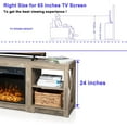 VINGLI Fireplace TV Stand 65 inch, Upgraded LED Entertainment Center