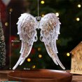 thumbnail image 3 of Crystal Clear Snowflake Christmas Tree Pendants Acrylic Elk Wreath Decorations For Holiday Party Transparent Hanging Ornament, 3 of 5