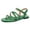 Green, variant on Rokment Womens Fisherman Flat Flip Flops Sandals Stylish Casual Leather Ankle Strap Strappy Low Heel Walking Dress Sandals Beach Summer Footwear Black Size 6