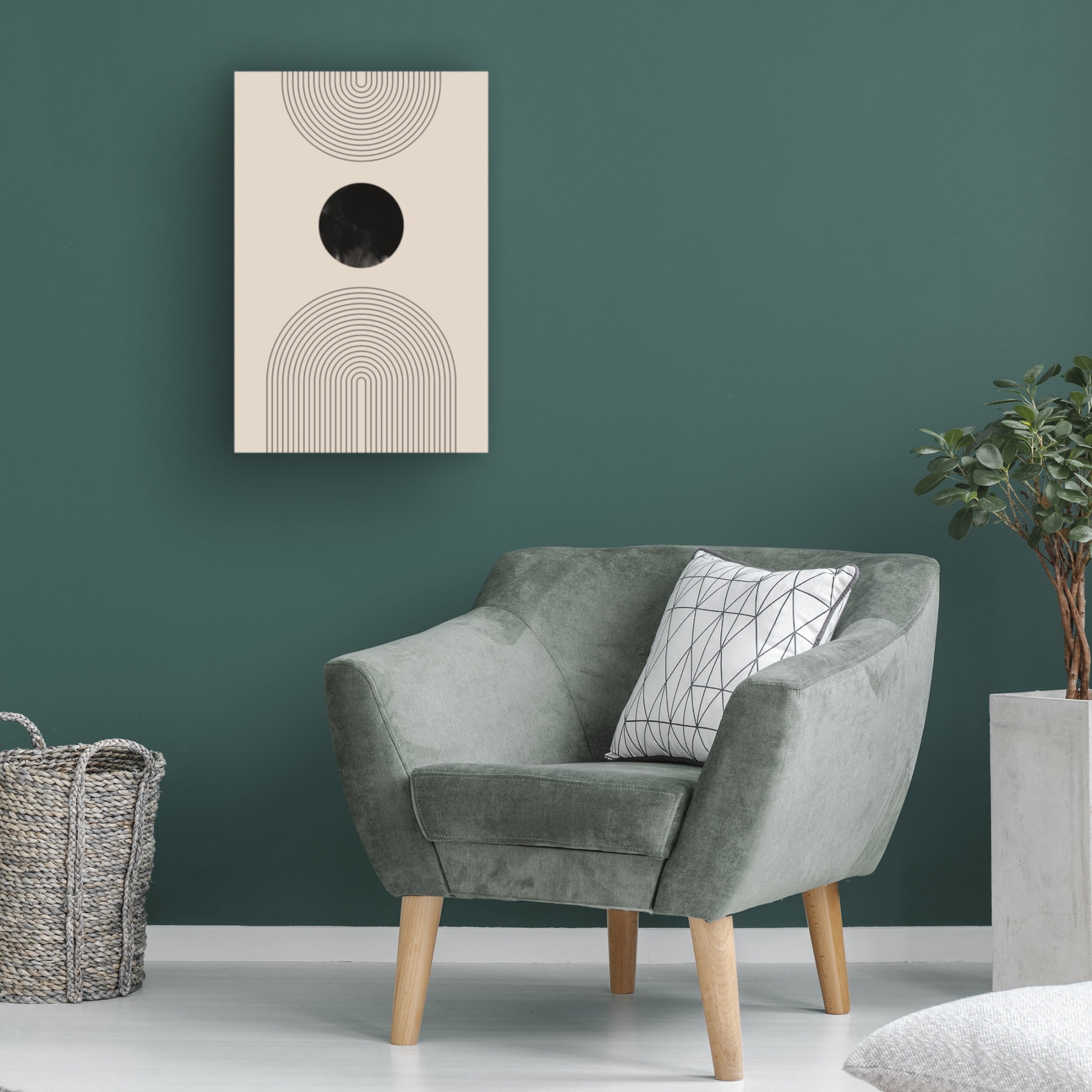 Trademark Fine Art Melloi Art Prints Black Arch Line Art Canvas Wall Art