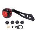 thumbnail image 1 of <p>Metal Reel Handle Knob Grip, Metal Rocker Arm High Hardness CNC Portable With Assembly Parts For Baitcasting Reel For Drum Reel</p>, 1 of 7