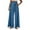 Blue, variant on hotojiny Palazzo Pants for Women Tie Front Wide Leg High Waisted Flowy Boho Beach Pants Stylish Split Vacation Pants